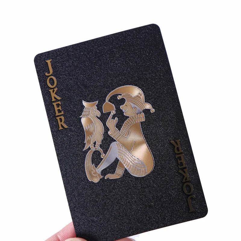 Luxury Waterproof Black Gold Playing Cards Set ATHLEXES