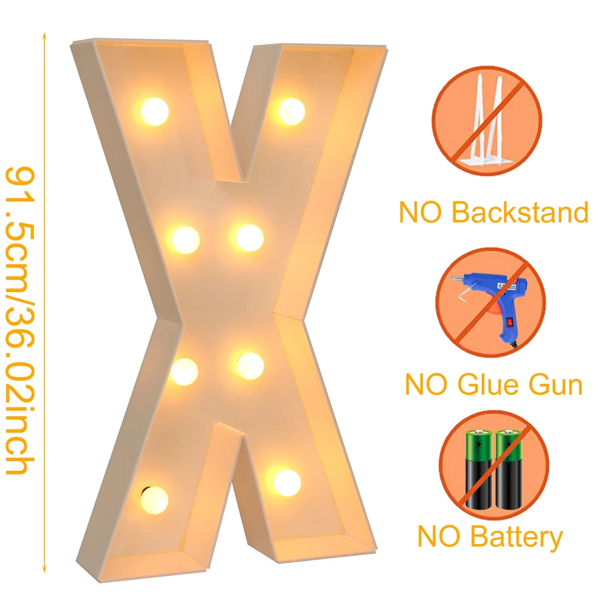 Giant LED Letter Light Box for Events & Decor ATHLEXES