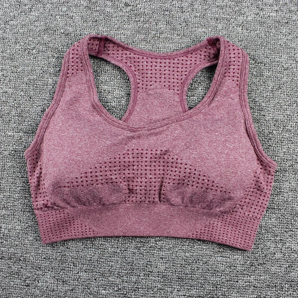 Seamless DotFit Women's Support Sports Bra ATHLEXES