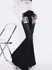 Luxe Y2K Lace Flare Jeans for Trendy Women ATHLEXES