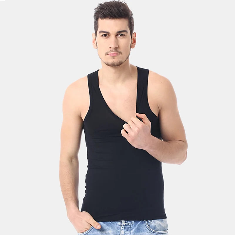 Men's Cotton Slim Fit Casual Fitness Vest ATHLEXES