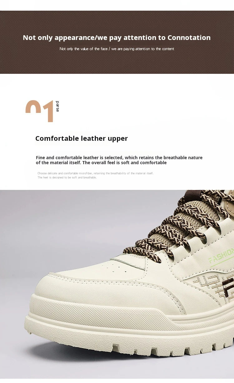 Autumn Vulcanized Sneakers for Men - Soft Sole Casual Walking Shoes ATHLEXES