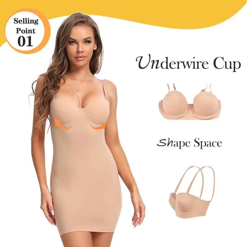 SculptEase Full Length Shapewear Dress ATHLEXES