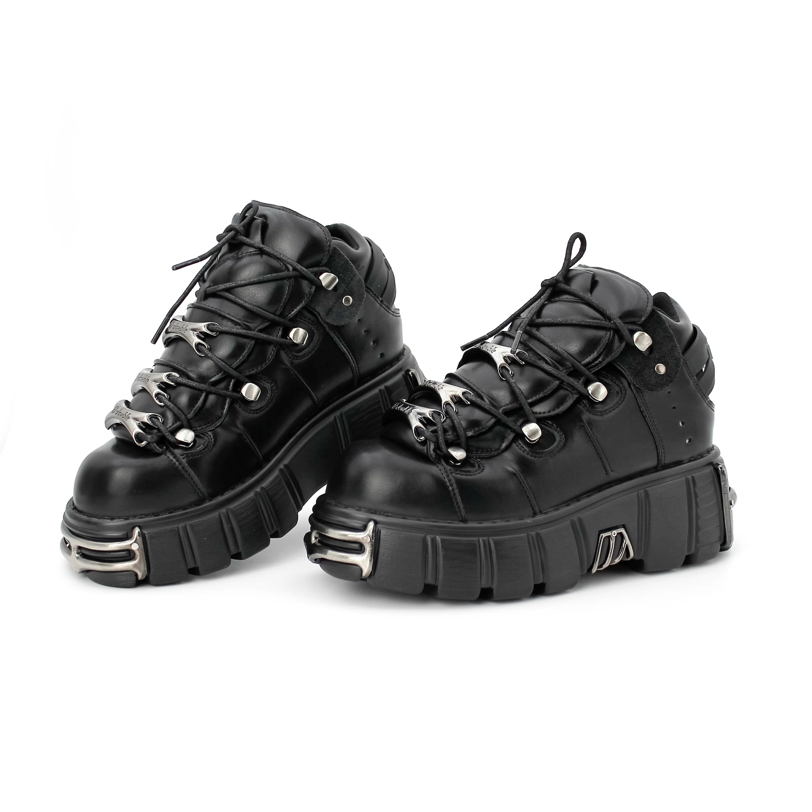 Punk Chic Women's Lace-Up Rock Boots ATHLEXES