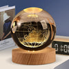 Galactic Saturn Crystal Ball with Wooden Base ATHLEXES
