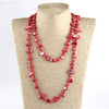 Rainbow Crystal Shell Necklace for Womenâ??s Gift ATHLEXES