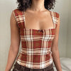 Cottage Y2K Aesthetic Bow Trim Milkmaid Crop Top ATHLEXES
