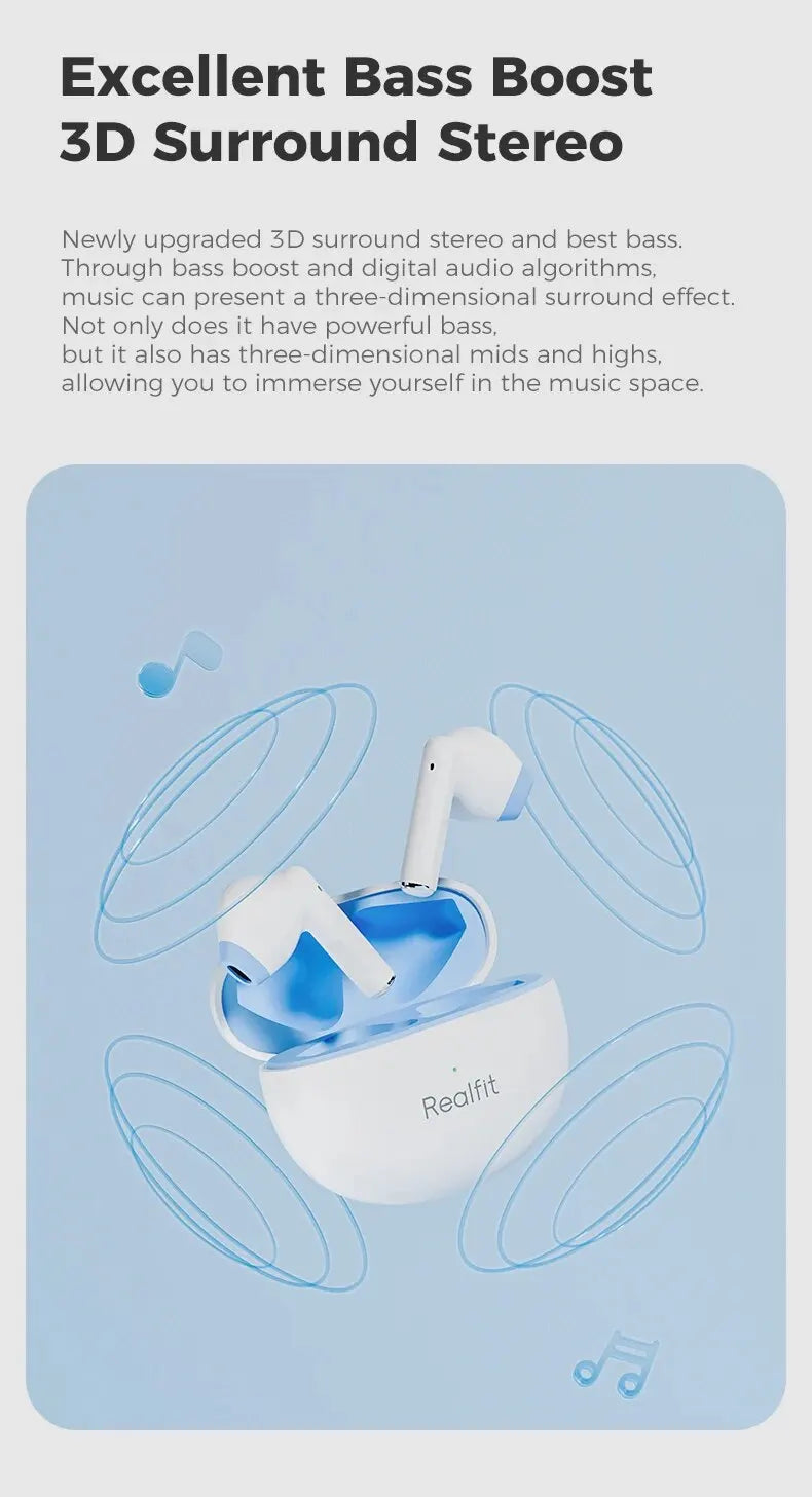 Realfit F2 TWS Bluetooth Earbuds ATHLEXES