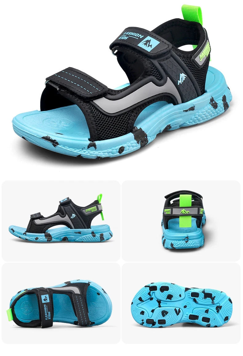 Trendy Kids Camouflage Beach Strap Sandals ATHLEXES