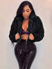 Velvet Luxe Faux Fur Cardigan Jacket ATHLEXES