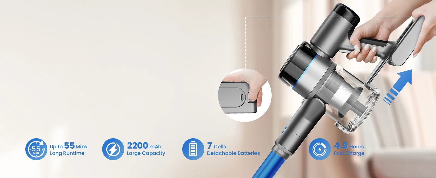 INSE S9X Cordless Vacuum Cleaner with LED Display ATHLEXES
