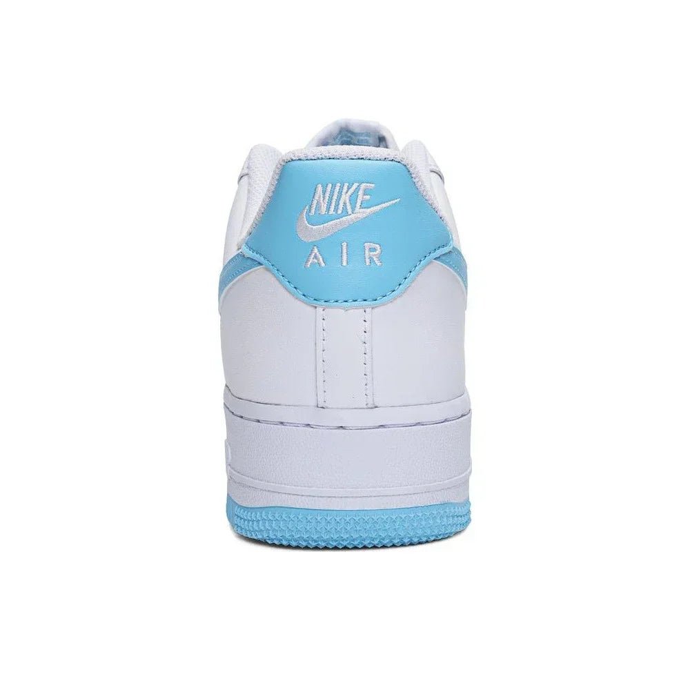 Nike Air Force 1 Low '07 White Aquarius Blue FQ4296-100 Shock Absorption Mens Womens Low Top Board Shoes ATHLEXES