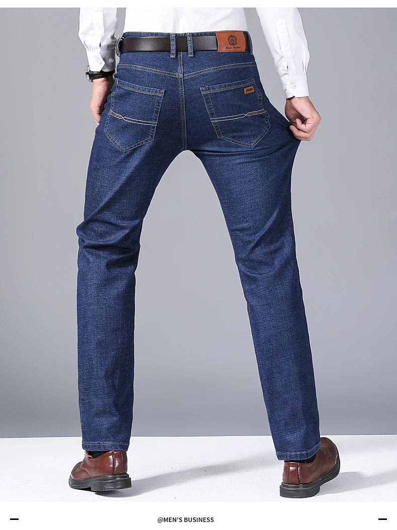 Elite Stretch Business Denim Trousers for Men ATHLEXES