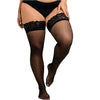 Luxe Lace Plus Size Stay-Up Thigh High Socks ATHLEXES