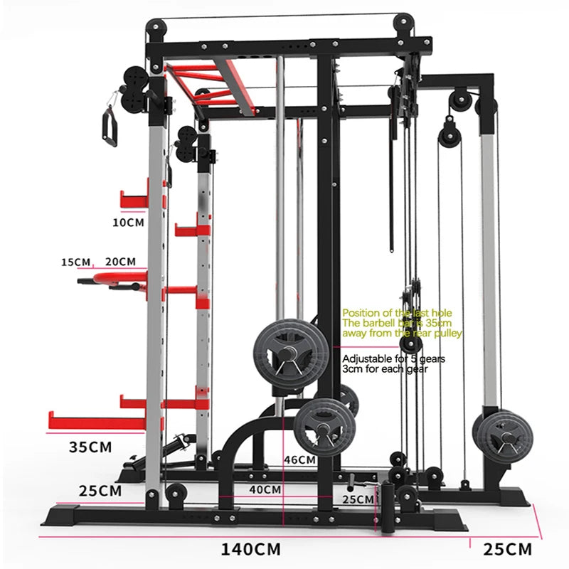 EliteSmith Deep Squat Fitness Trainer 350kg ATHLEXES