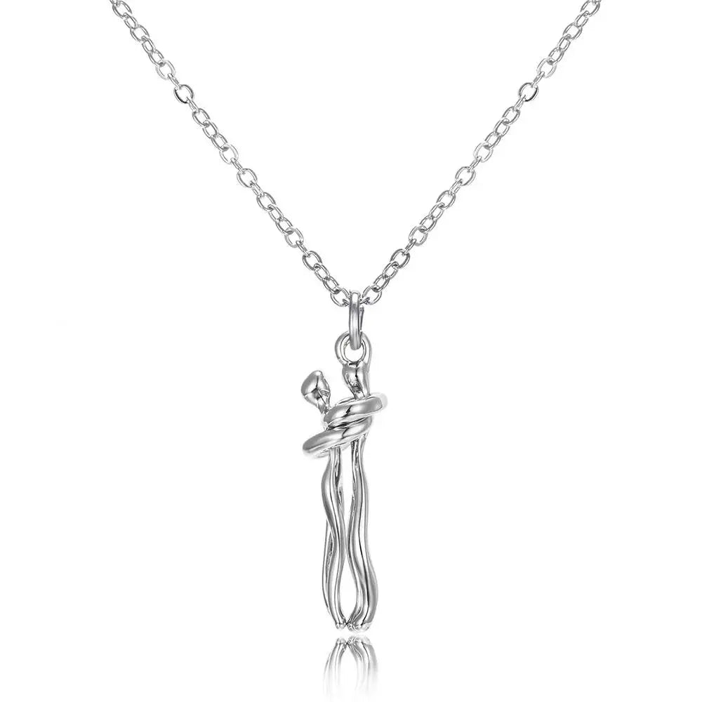 Lover's Embrace Fashion Necklace Choker Pendant ATHLEXES