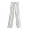 Chic High Waist Straight Leg Office Pants ATHLEXES
