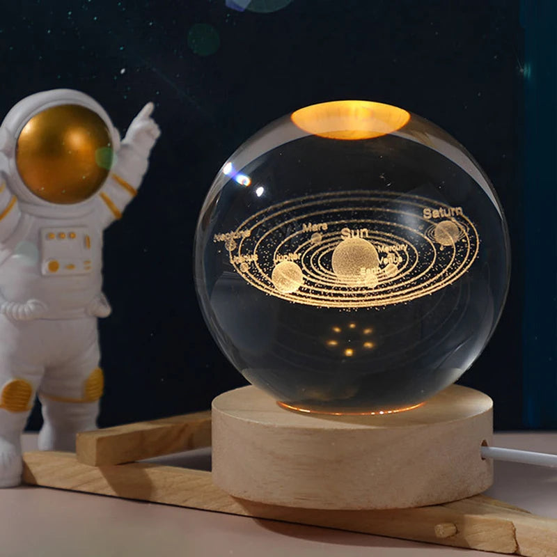 Galactic Crystal Sphere Solar System Home Décor ATHLEXES