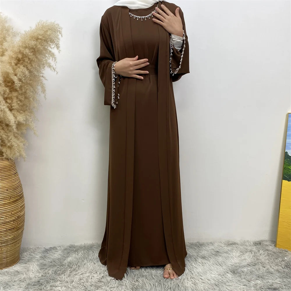 New Fashion Muslim Women Two-Piece Dress Set ATHLEXES
