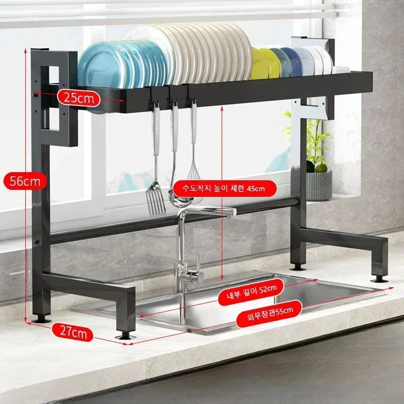 Stainless Steel Adjustable Dish Drying Rack ATHLEXES