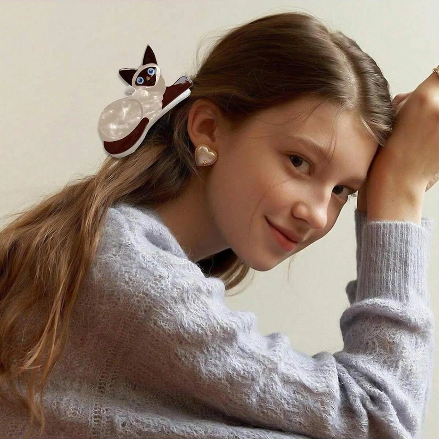 Charming Cat Clip Hairpin for Girls ATHLEXES
