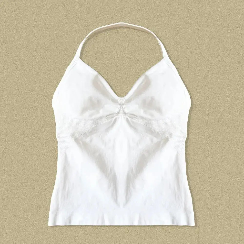 Vibrant Strappy Yoga Tank with Built-In Bra ATHLEXES