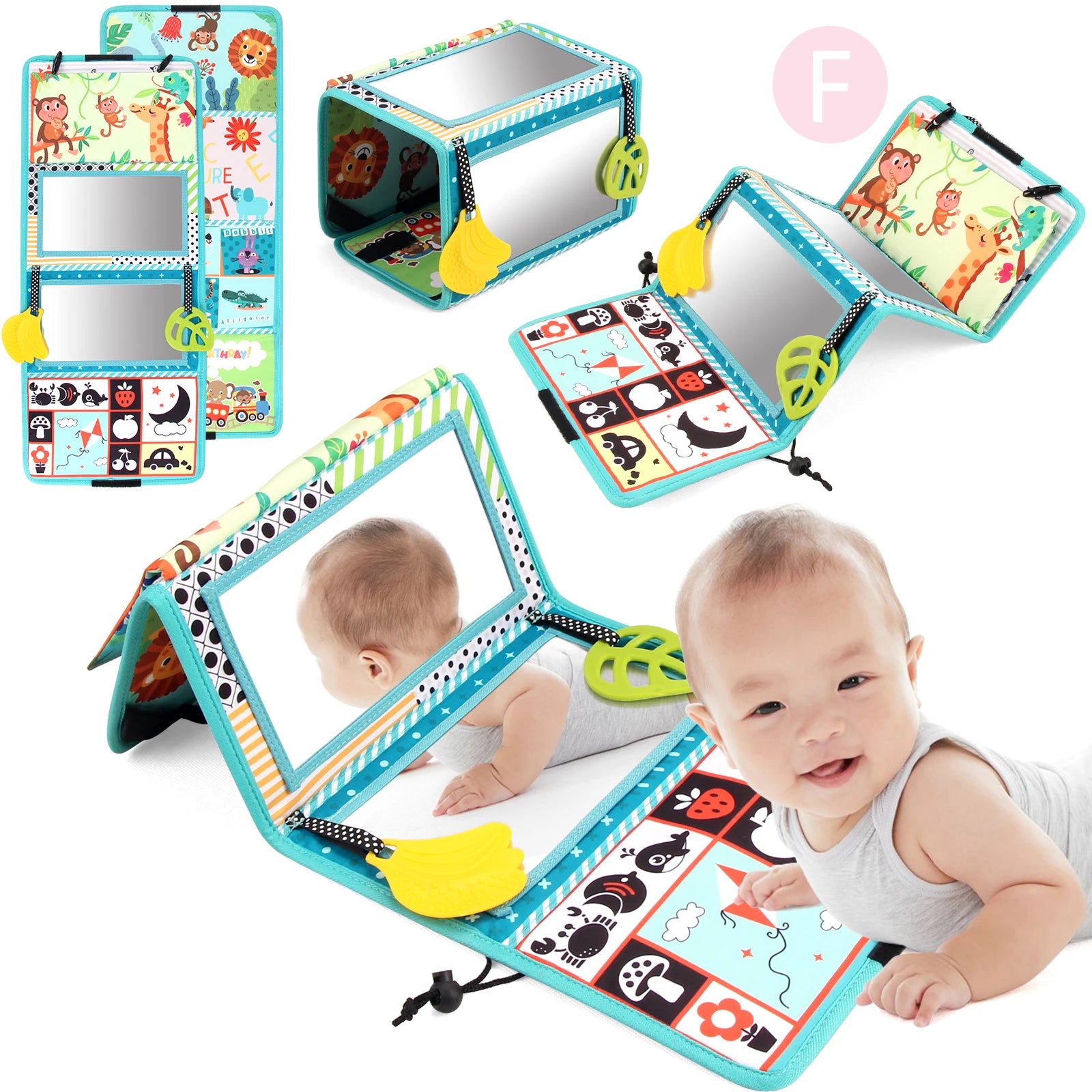SoftBaby Interactive Cloth Book with Mirror ATHLEXES