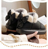 BowWarm Plush Ankle Boots for Cozy Winter Elegance ATHLEXES