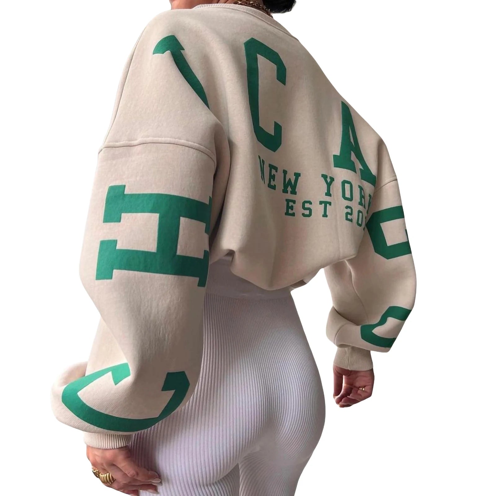 ChicStreet Trendy Oversized Letter Hoodie ATHLEXES
