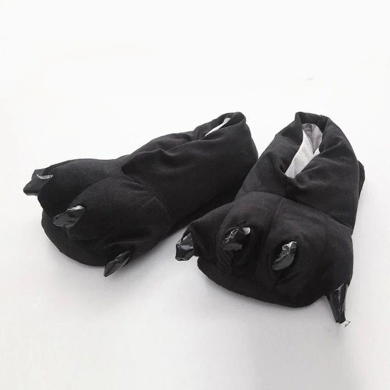 CozyPaws Plush Dinosaur Slippers for Home ATHLEXES