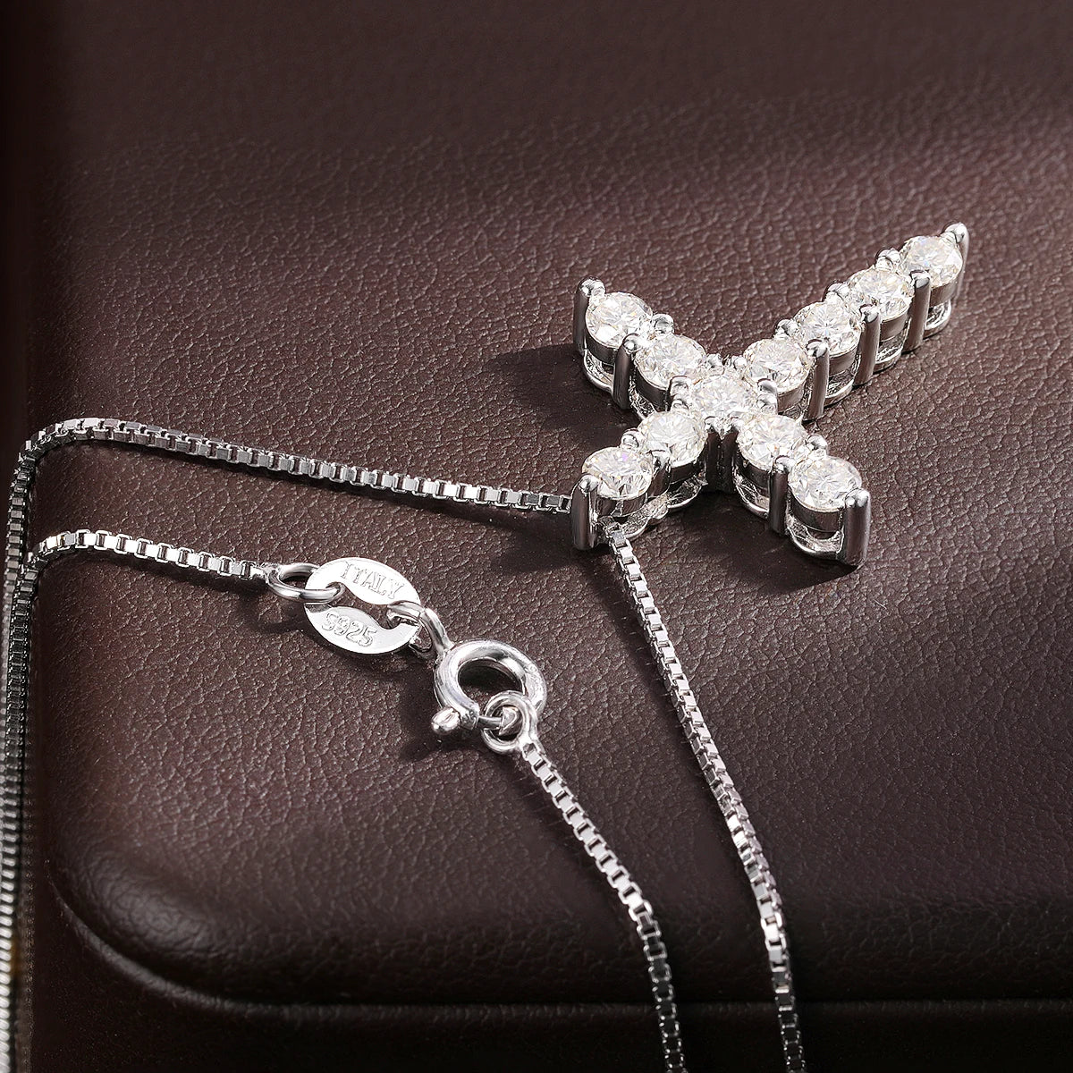 Moissanite Luxe Cross Pendant Necklace ATHLEXES