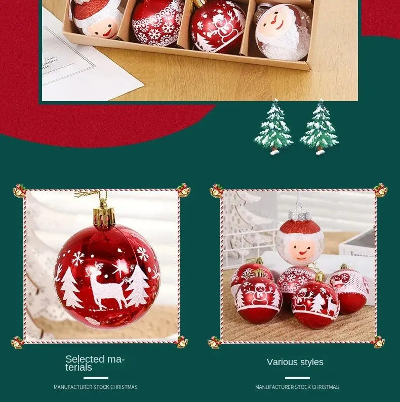 Festive 16pcs Christmas Ball Ornament Set ATHLEXES