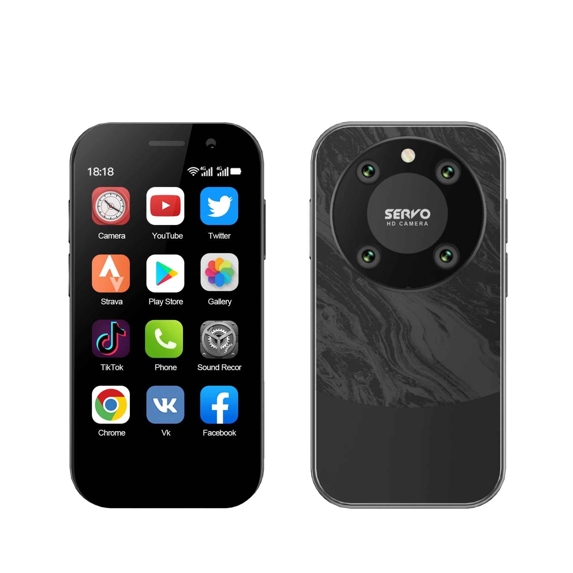 SERVO KING 9000 Mini Smartphone with Face Unlock ATHLEXES