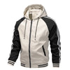 Spring Color Block Fleece Hoodie Jacket for Men ATHLEXES