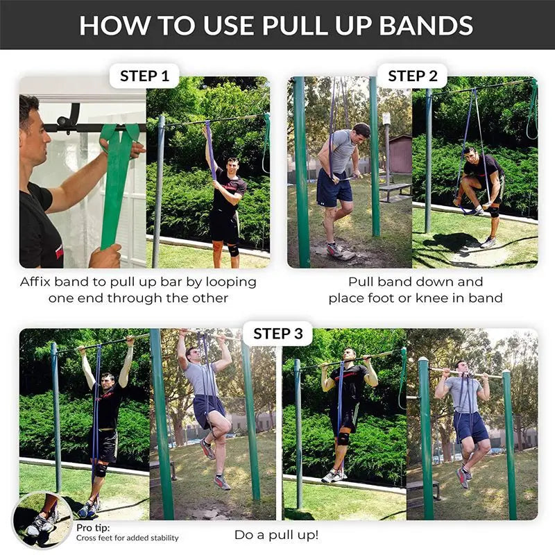 ProFlex 20-230lbs Resistance Band Set for Training ATHLEXES
