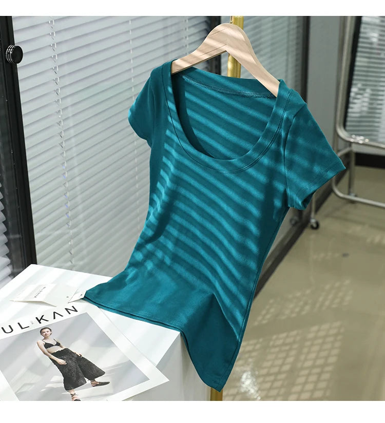AOSSVIAO 100% Cotton Womenâ??s Slim Fit Tees ATHLEXES