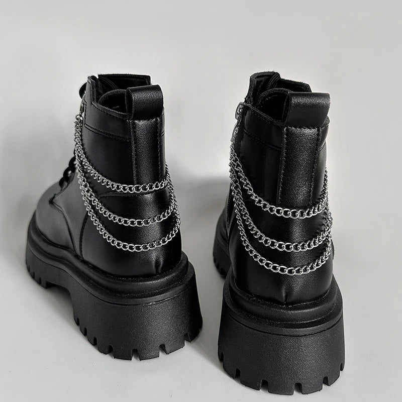 Elegant Pearl Chain Accessories for Martin Boots and Shoes ATHLEXES