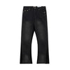 Retro Spliced Denim Trousers for Trendy Couples ATHLEXES