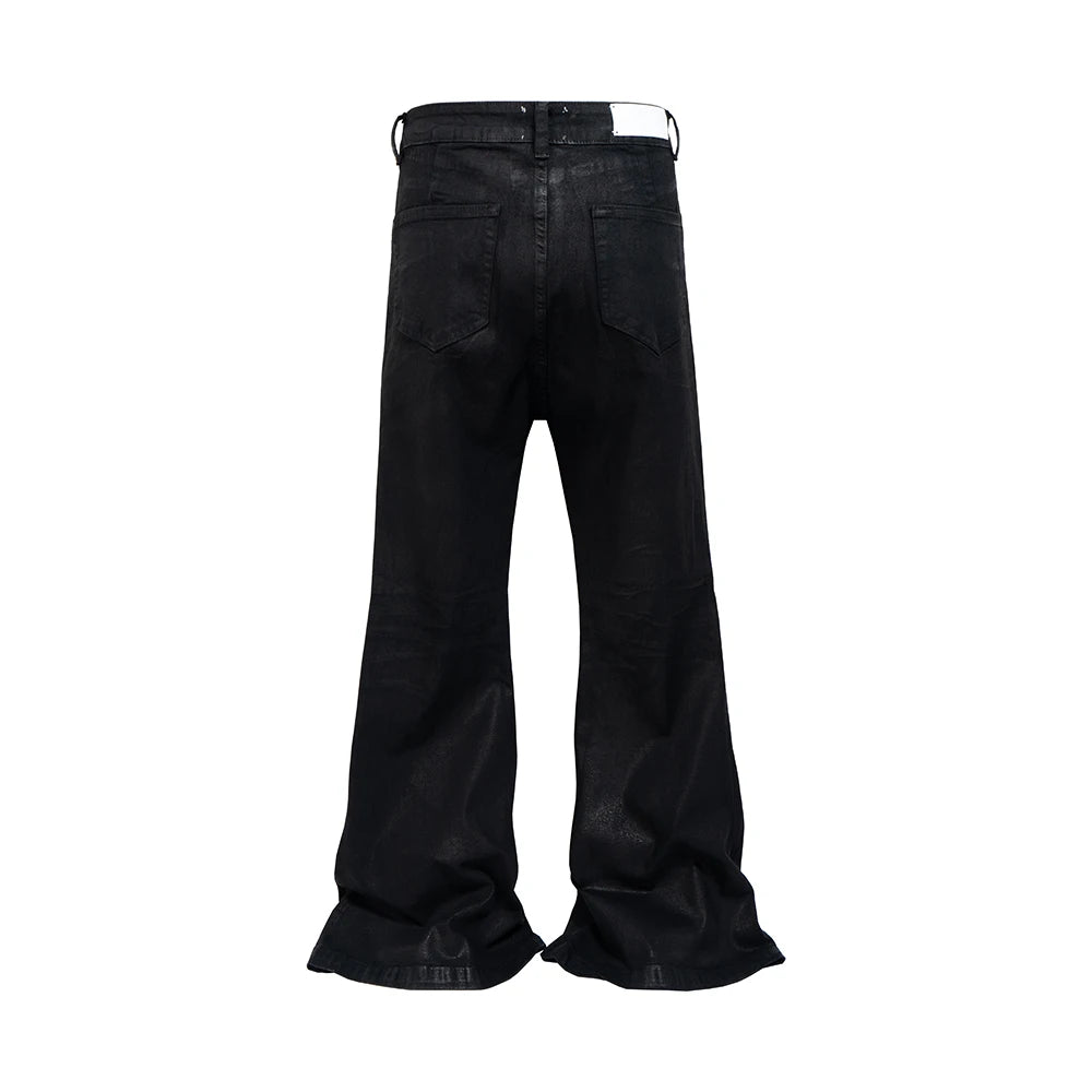 Urban Chic Black Flare Denim Trousers ATHLEXES