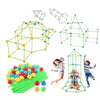 Creative Kids Fort Building Blocks Tent Brick Kit for DIY Fun ATHLEXES