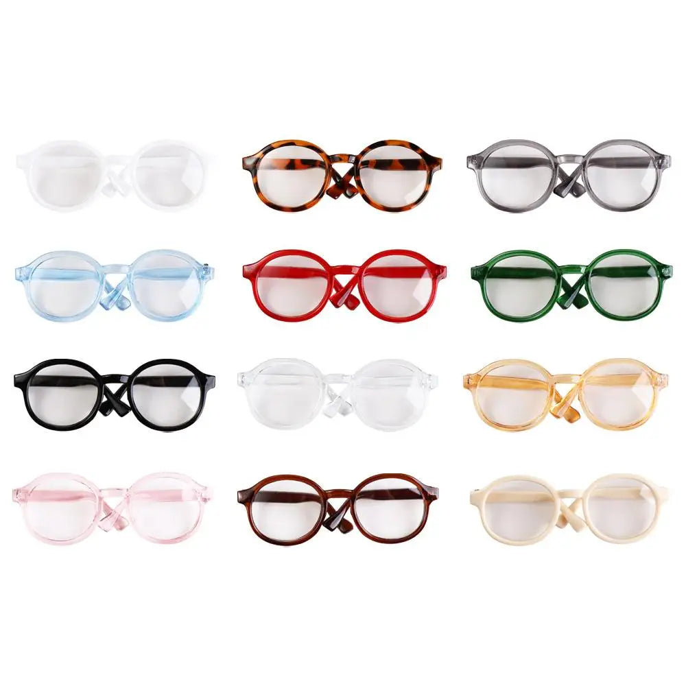CandyColor Mini Doll Glasses - Transparent Chic Accessory ATHLEXES