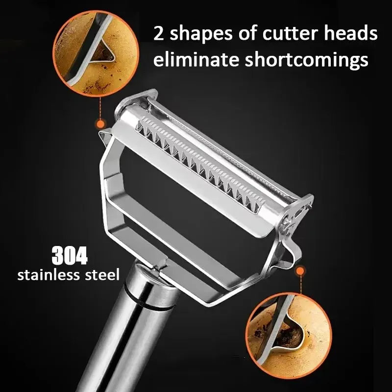 4in1 Stainless Steel Kitchen Peeler & Grater Tool ATHLEXES