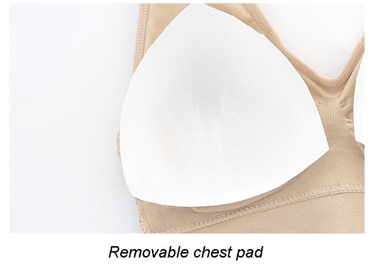 Women's Breathable Sports Vest Bra Sweat-absorbent Shockproof Pad Sports Top Track and Field Gym Running Fitness Sports Top ATHLEXES