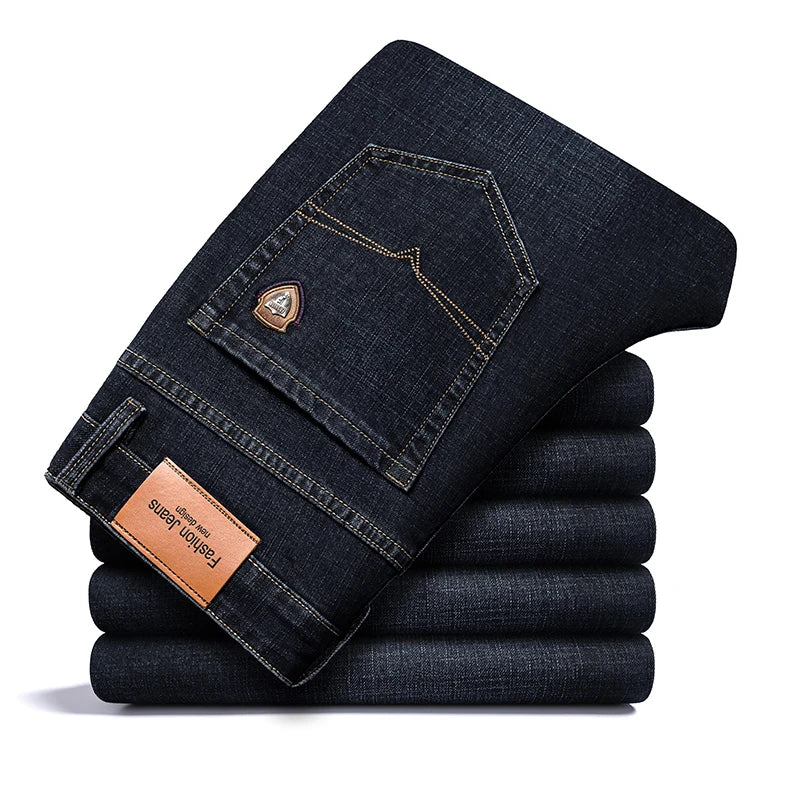 Shan Bao Classic Straight Stretch Denim Jeans ATHLEXES