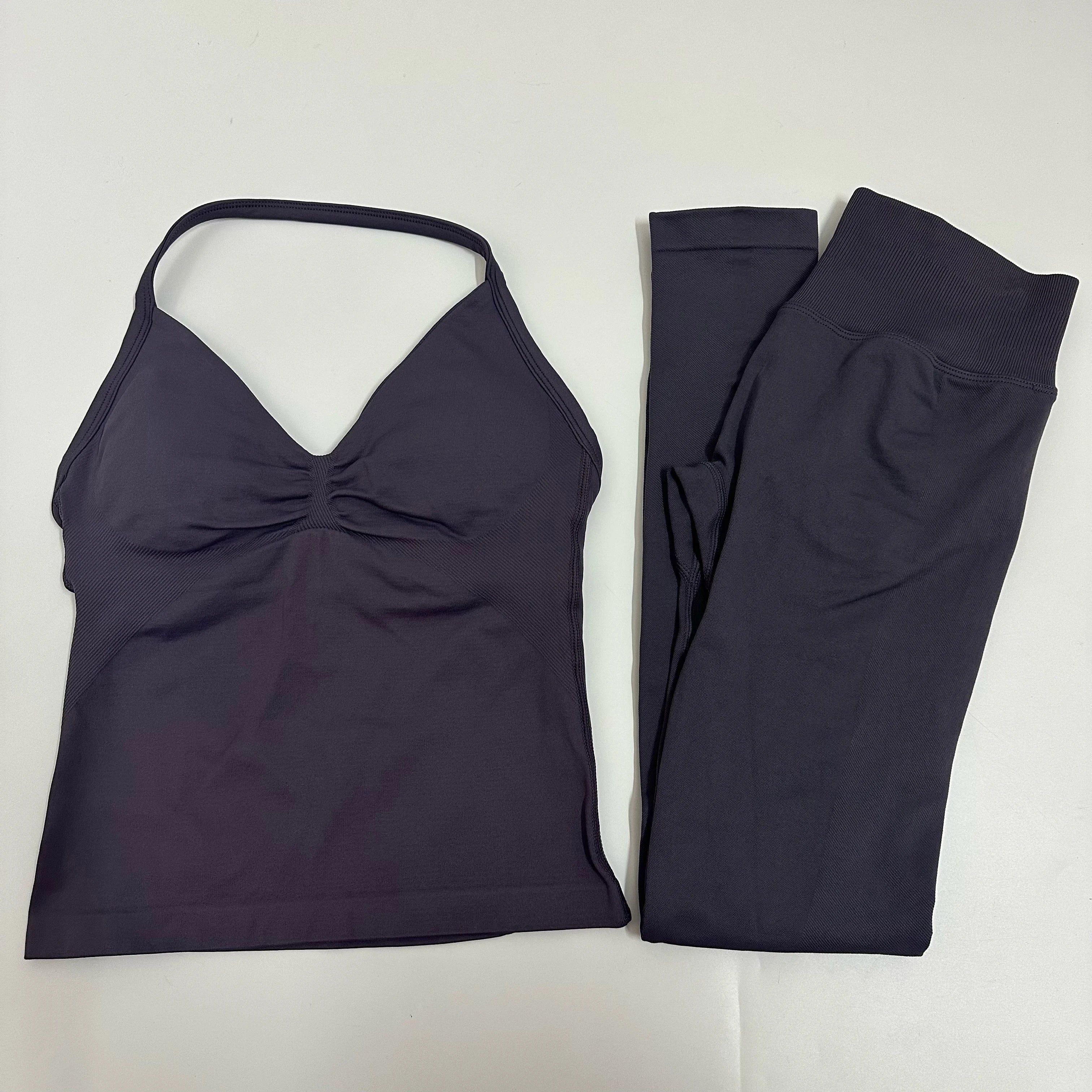 ElevateFit Backless Yoga Leggings and Tank Set ATHLEXES
