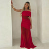 Chic Off-Shoulder Mesh Maxi Dress for Women ATHLEXES