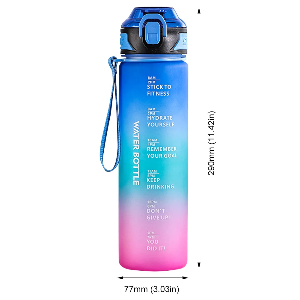 HydraMark 1L Gradient Time-Marker Water Bottle ATHLEXES