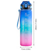 HydraMark 1L Gradient Time-Marker Water Bottle ATHLEXES
