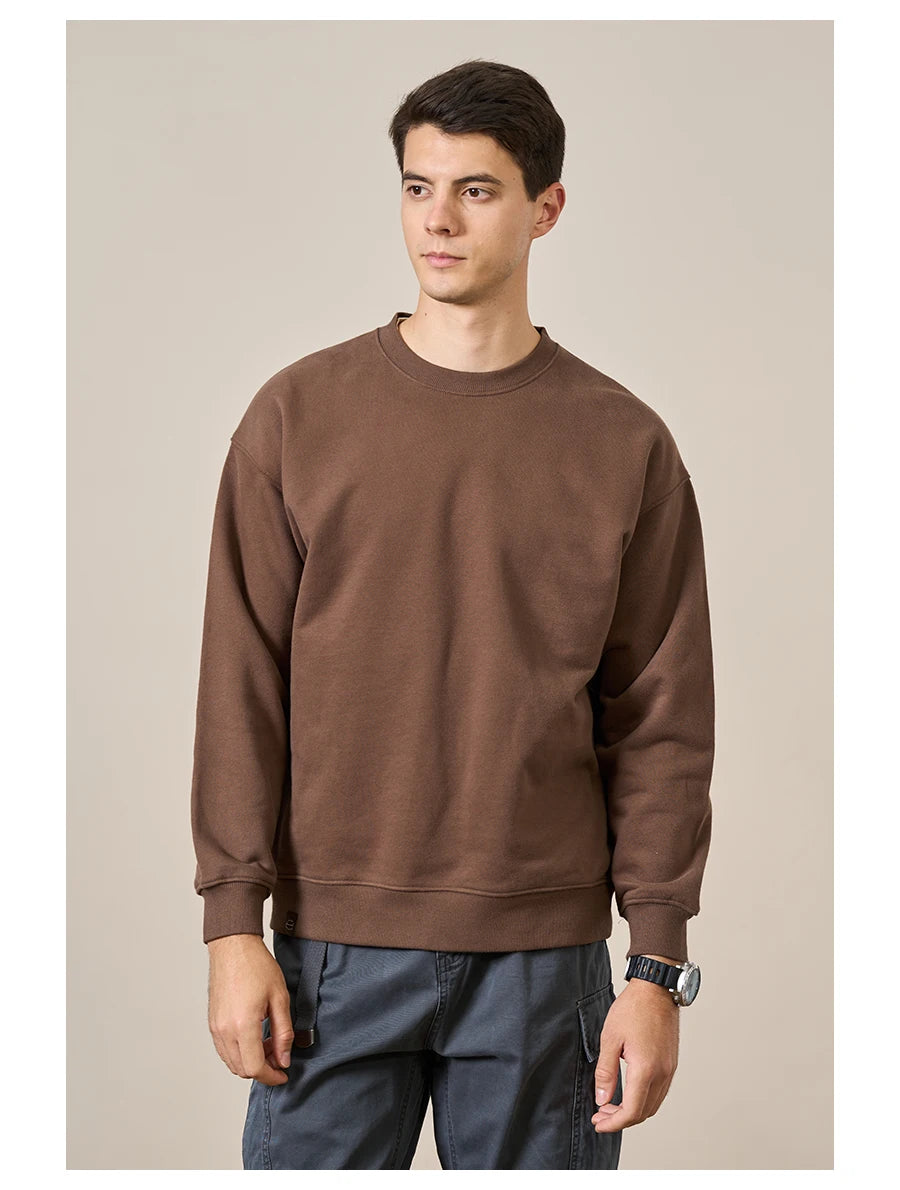 SIMWOOD Oversized Minimalist Menâ??s Sweatshirt SI980547 ATHLEXES
