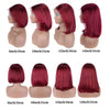 Burgundy Elegance Glueless Bob Wig 13x4 ATHLEXES